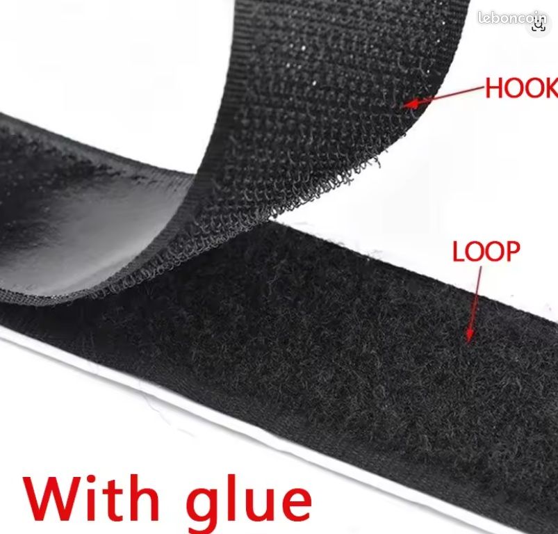 Bande Velcro Autocollante 10 Mm Extra Forte – Double Face Industrielle – Adhésif Puissant Sans Résidu – Au Mètre