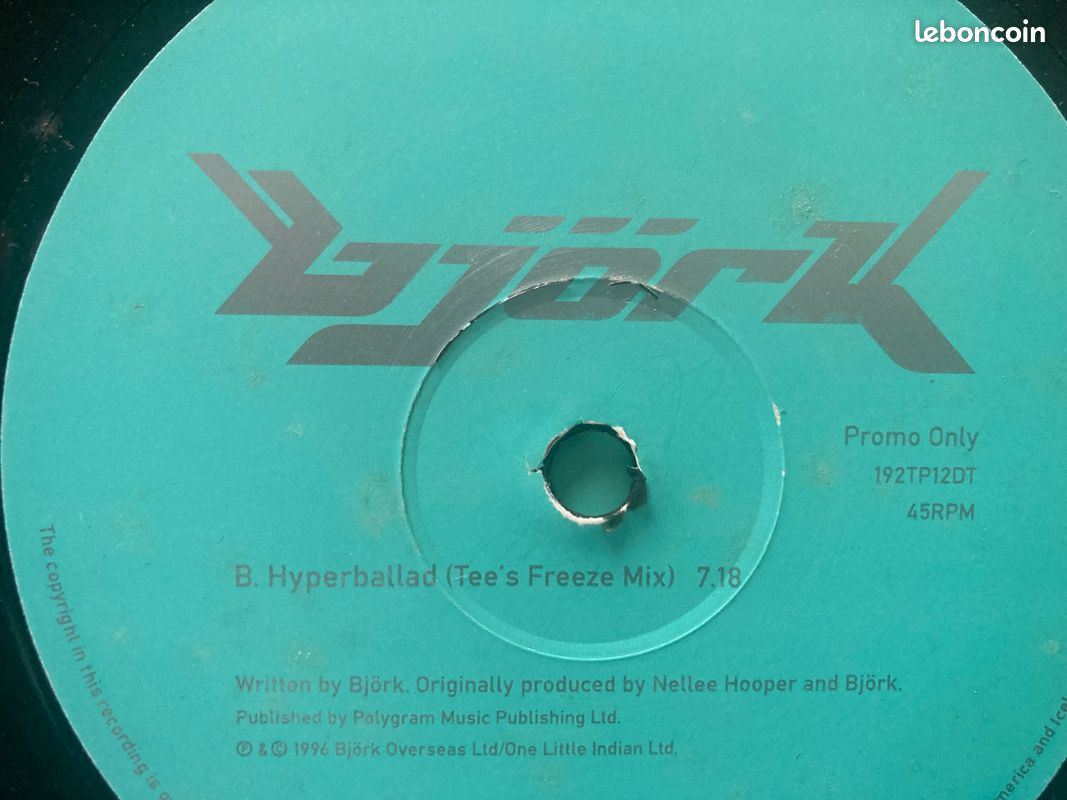 Björk Hyper ballad remix vinyle (image 2)