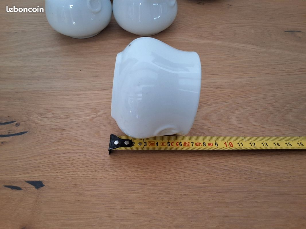 Petits pots porcelaine blanche (image 2)