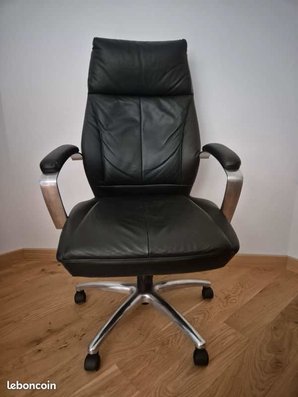 Fauteuil de bureau cuir (image 1)
