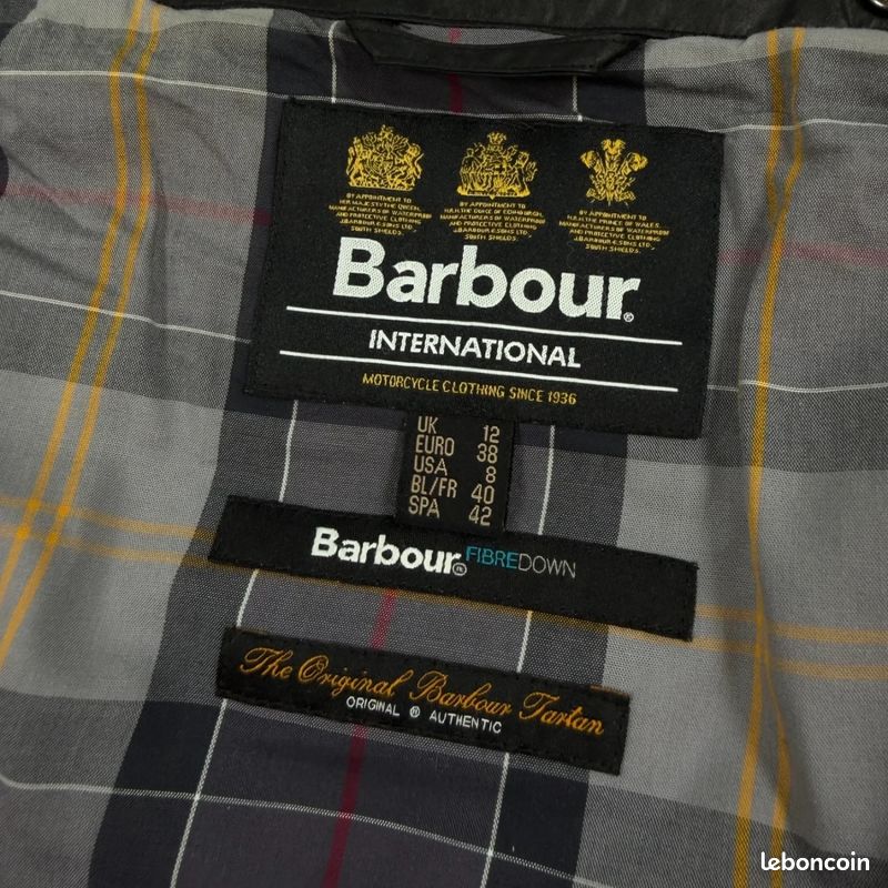 Veste matelassée Barbour noire taille M (image 3)