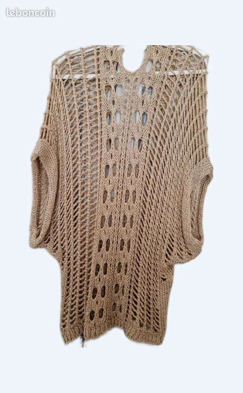 PULL DORÉ ajouré décontracté (image 1)