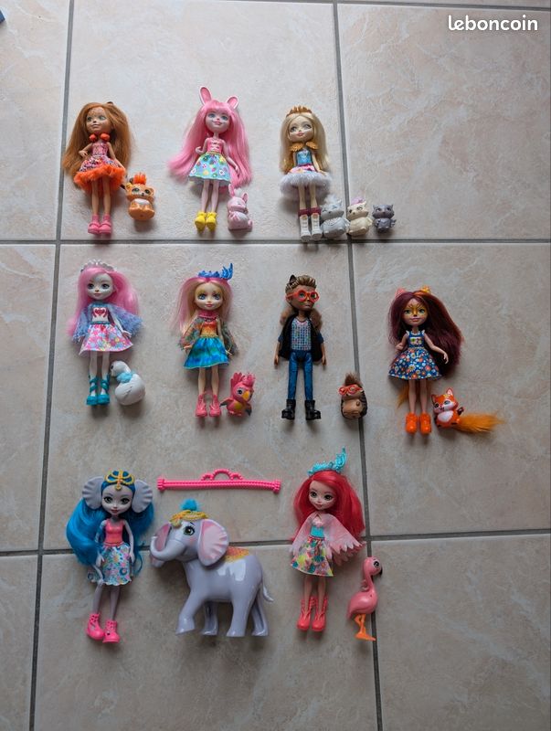 Lot De Figurines Enchantimals Mattel – Occasion – Plusieurs Personnages