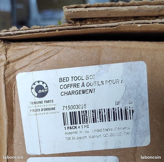 Coffre à outils neuf Can-Am 715003028 pour benne de Traxter & Traxter Max (image 3)