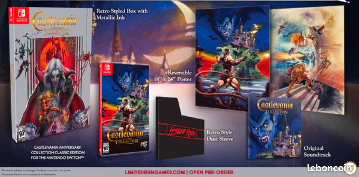 Castlevania Anniversary Collection Ultimate Edition Switch Limited Run Games 106 819976026224