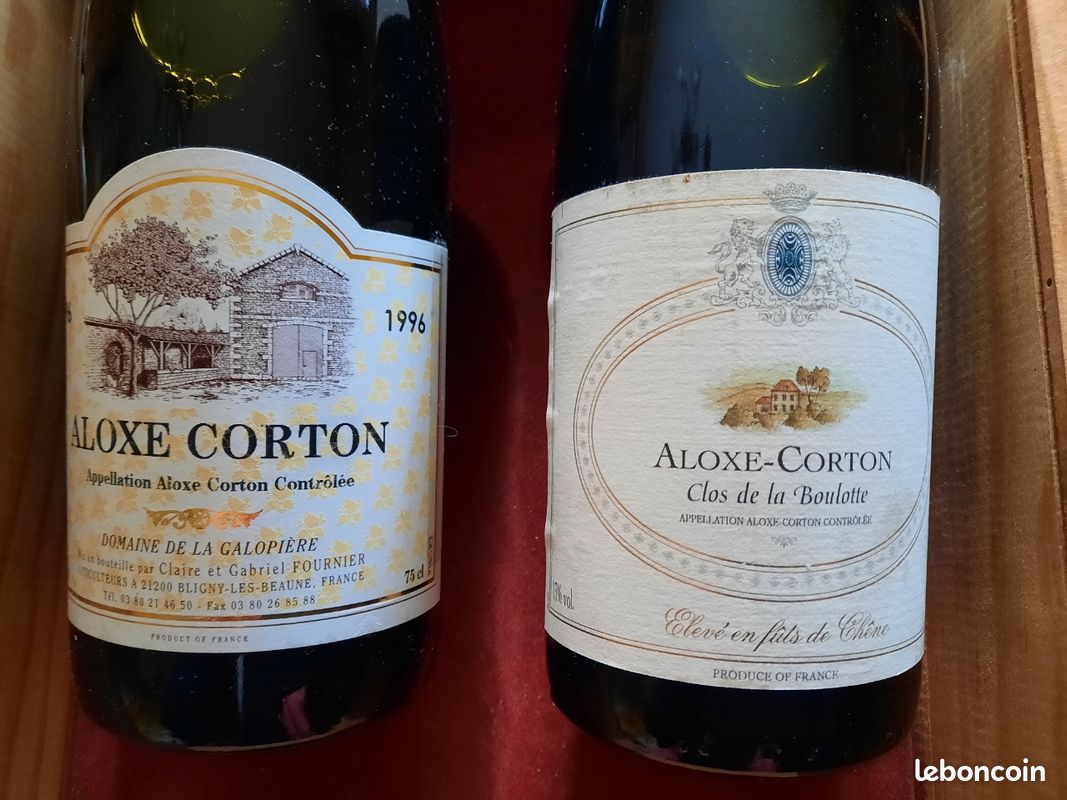 Rare : lot de 2 aloxe corton 1991 et 1996 (image 2)