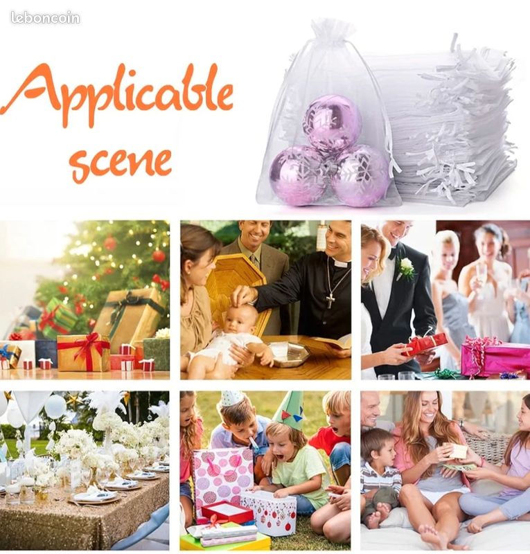 100 Sachets Organza 10x12 Cm Multicolores - Avec Ruban De Serrage - Pour Emballage Cadeaux, Bijoux, Mariage