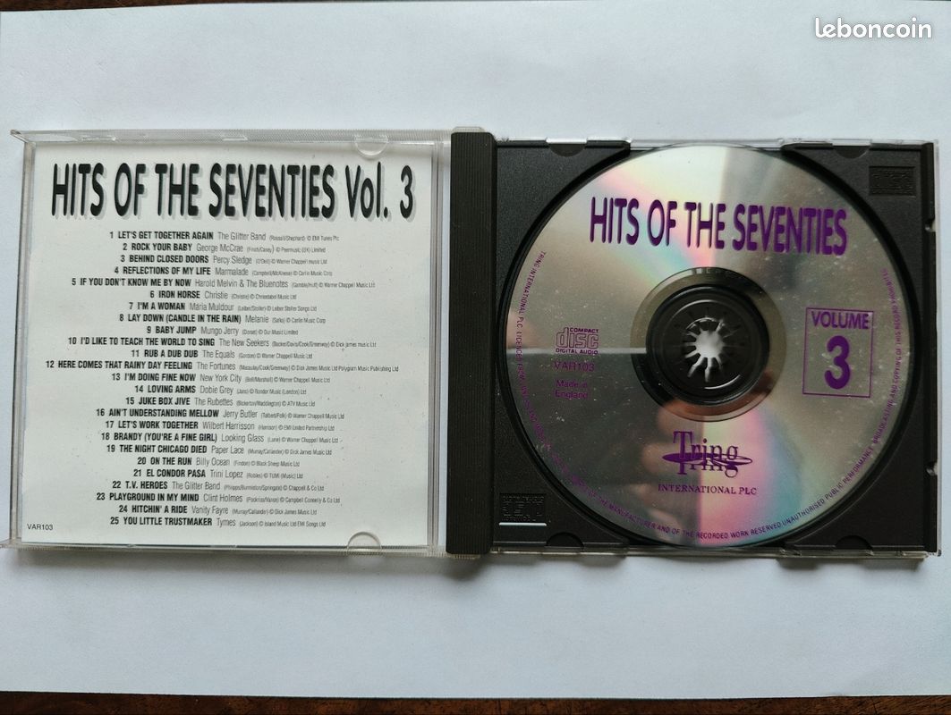 CD compilation - Hits Of The 70's Volume 3
cd various - hits of the 70's volume 2 (image 2)
