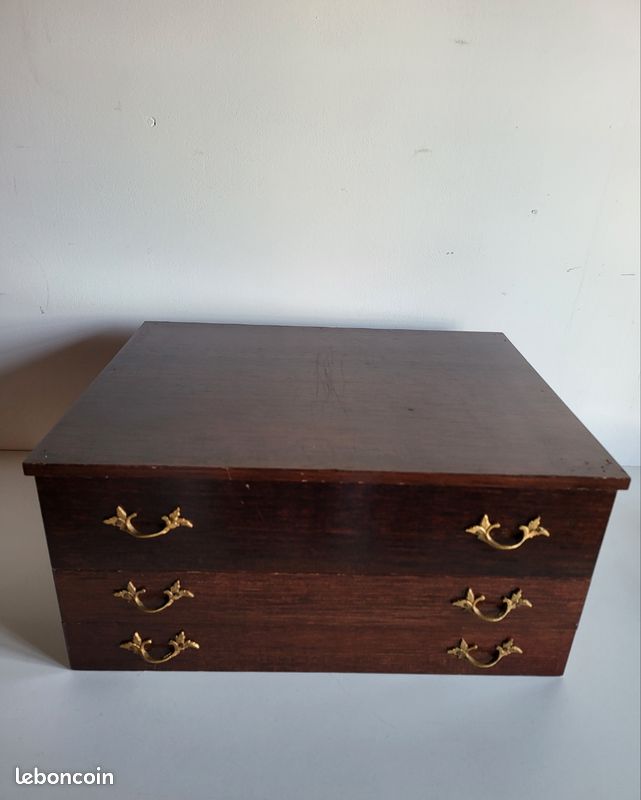 Coffret vide argentier pour ménagère couverts métal argenté (image 2)