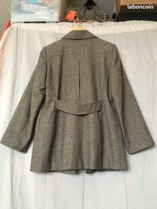 Belle veste vintage tweed marron clair IBT Inbetween coupe saharienne taille 40 (image 5)