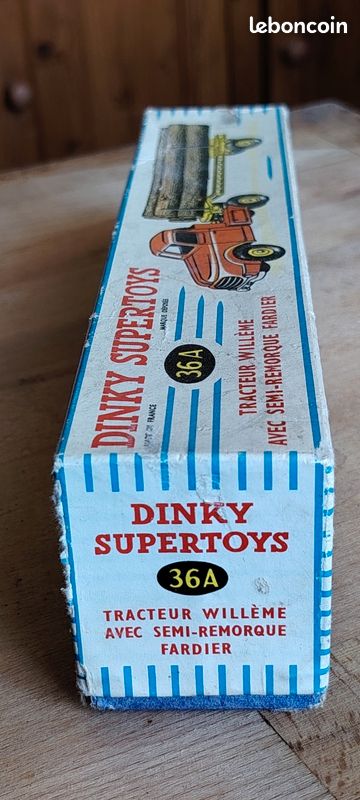 Dinky Supertoys N°24 – Tracteur Willème & Remorque Fardier – 1959 – Boîte D'origine
