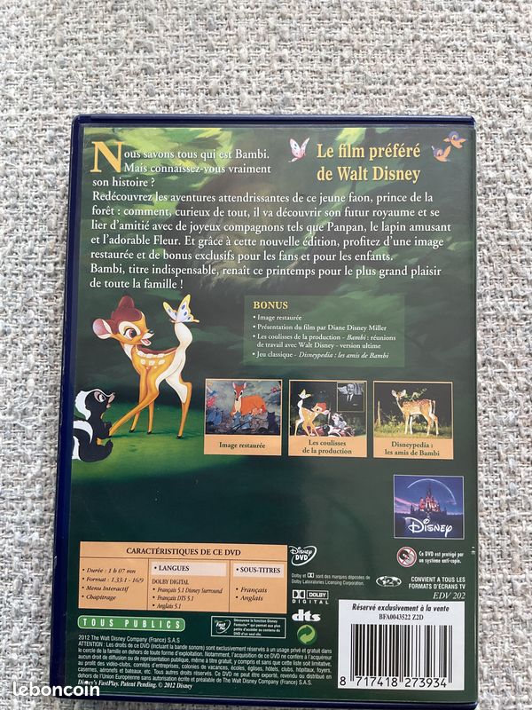 DVD Disney « Bambi » (image 3)