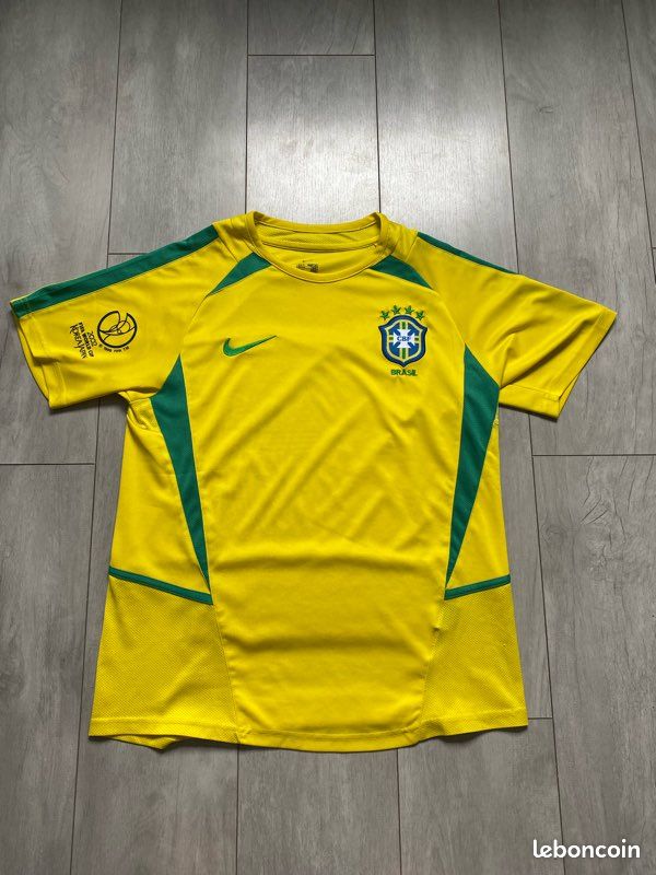 Maillot Brésil Ronaldo 2002 Retro Domicile - France