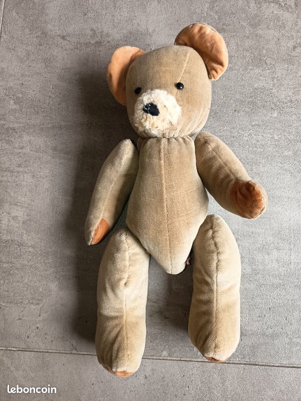 Ours En Peluche Ancien Vintage - Ours Tout Doux Pour Collection Ou Déco