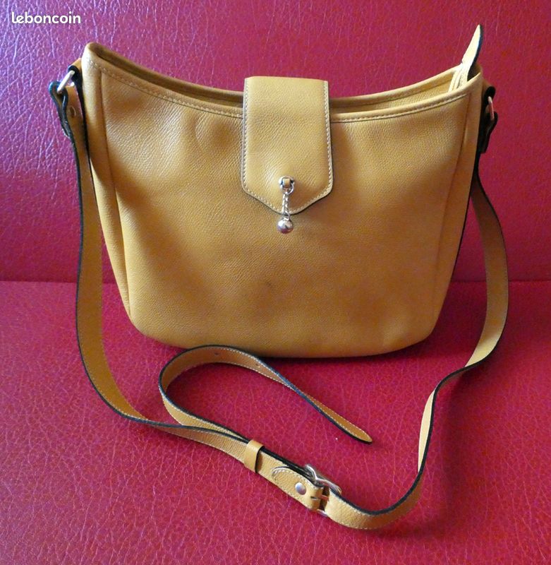 Sac à main jaune Didier Lamarthe vintage (image 1)