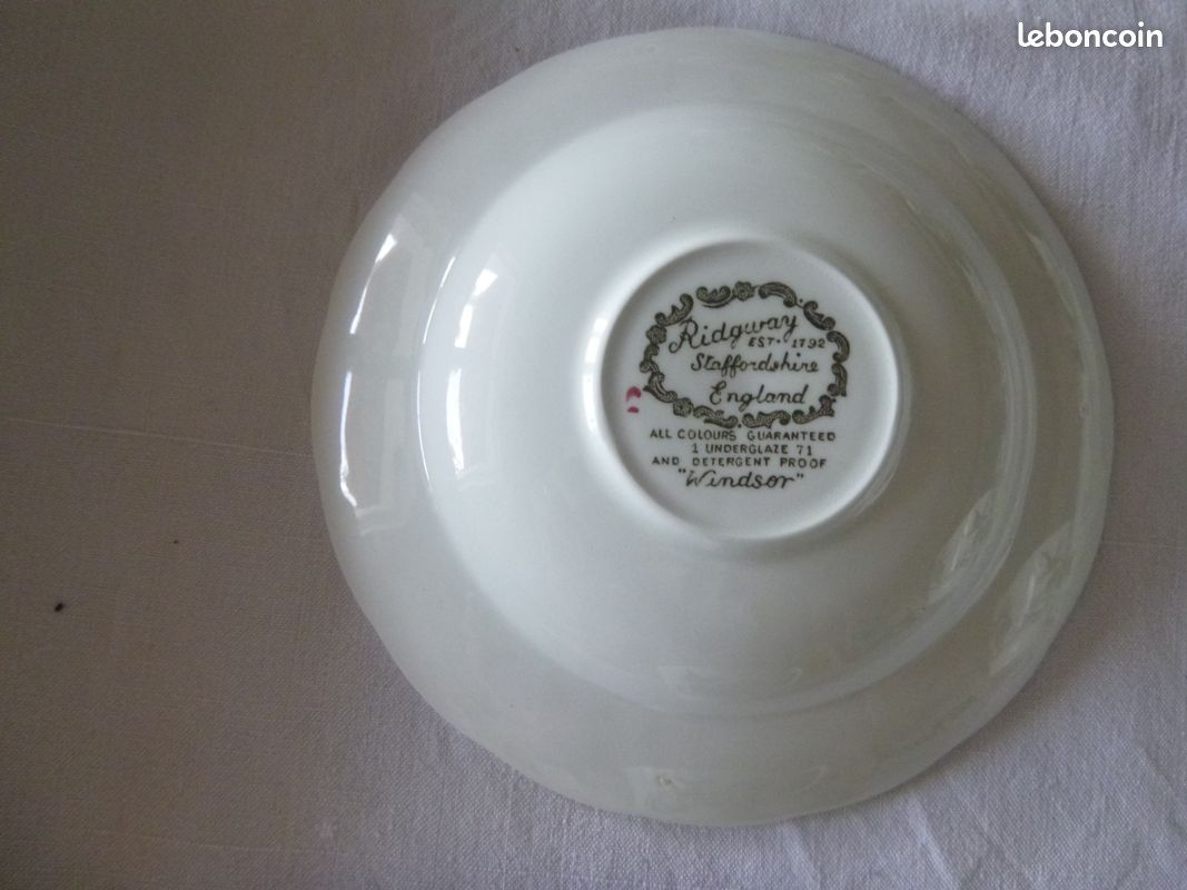 Service a café 6 tasses Ridgway Staffordshire (image 2)