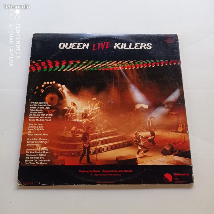 Disque vinyle 33T - QUEEN - LIVE KILLERS - Hard Rock, Pop Rock, Arena Rock (image 7)