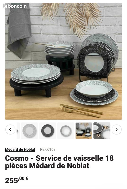 Service 18 pieces porcelaine de limoges Médard de Noblat (image 1)