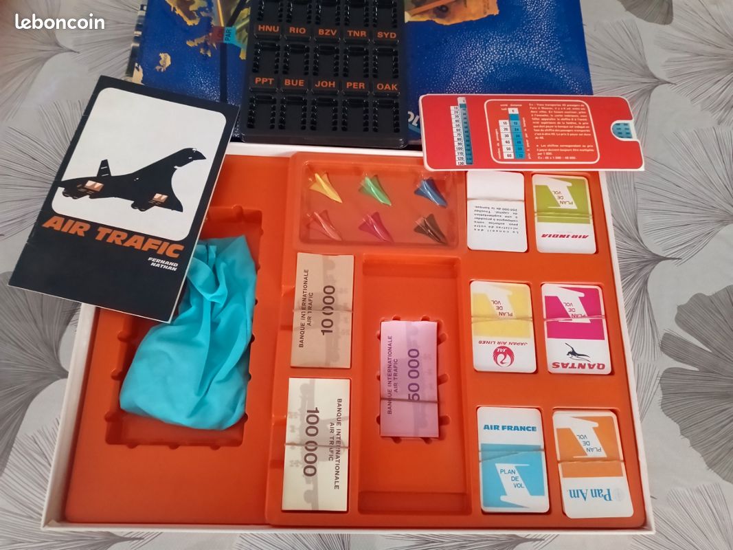 Jeu De Société Vintage Air Trafic – Nathan – Complet Et En Bon état – France