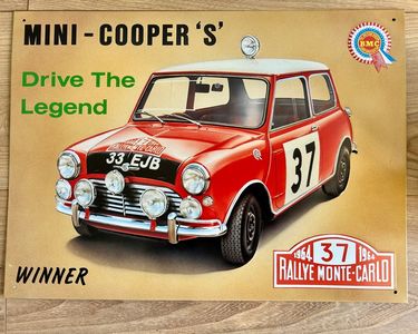 Plaque de Rallye Monte Carlo en stickers