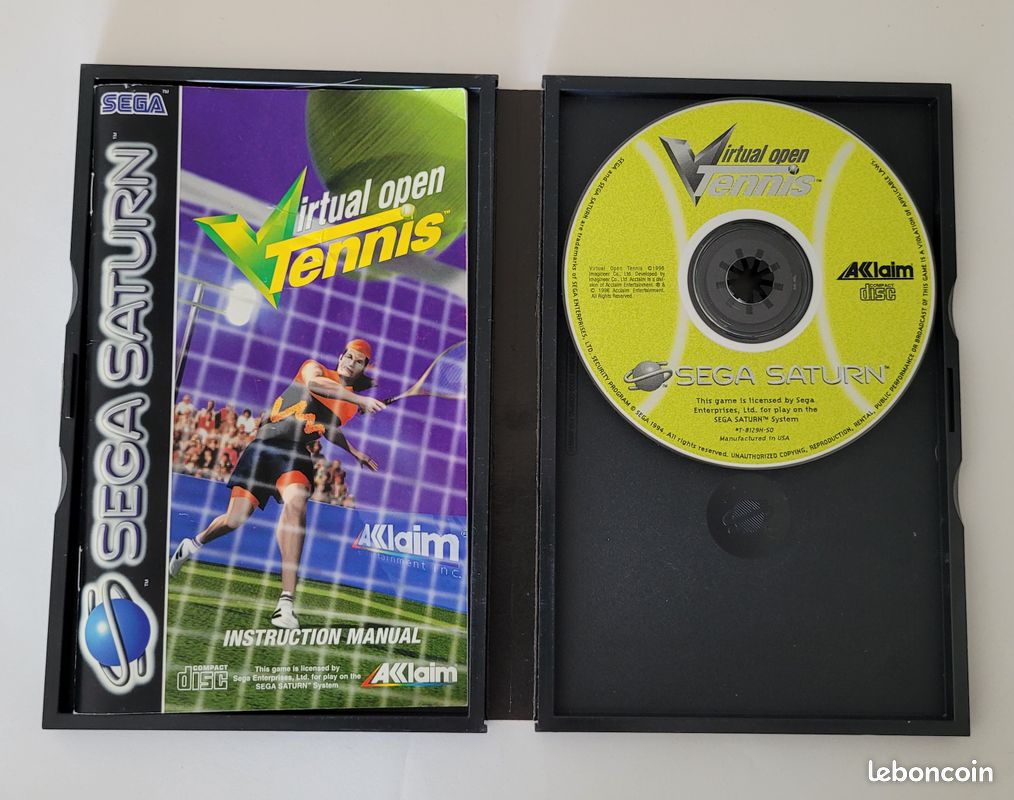 Jeu VIRTUAL OPEN TENNIS sur Sega Saturn - Jeux vidéo