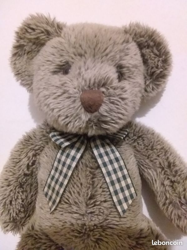 Ours en peluche gris neuf (image 2)