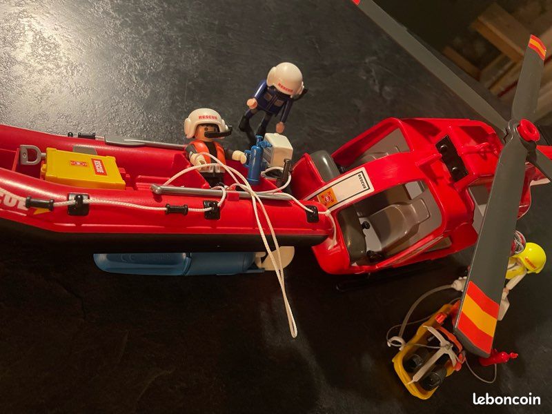Sauveteurs Hélicoptère et bateau Playmobil 4428 (image 5)