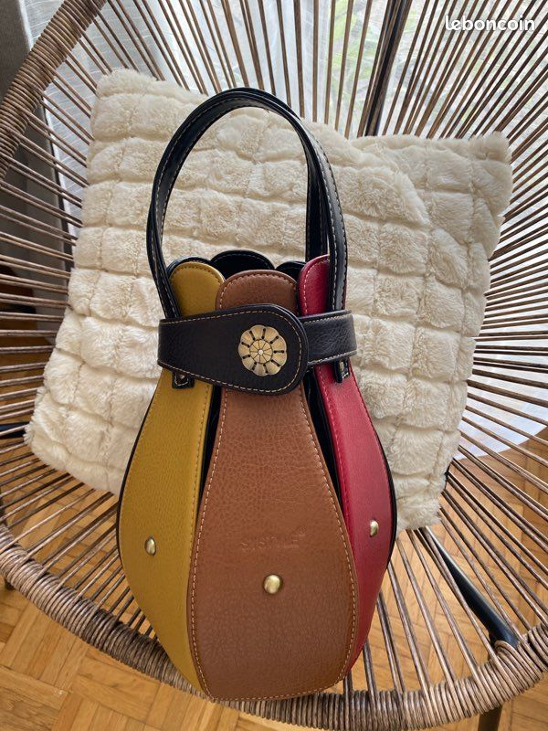 Bandouliere Amovible Sac A Main Set En En Cuir Texturé D'un Sac à