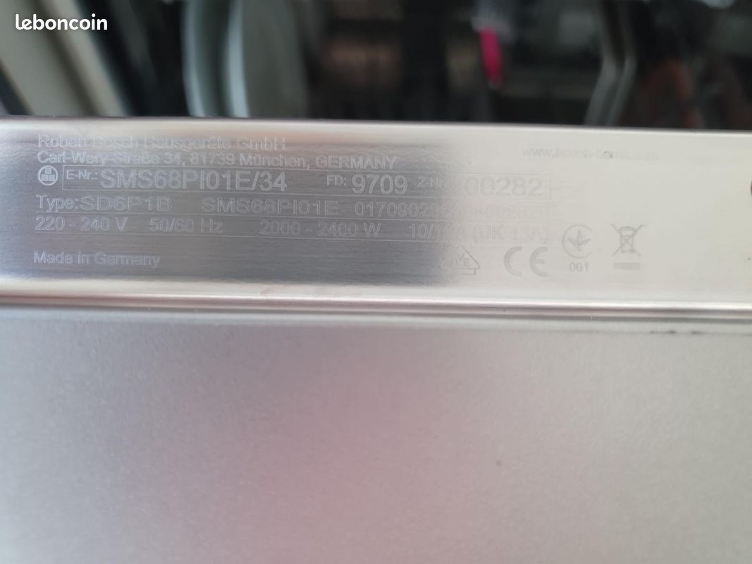Lave vaisselle Bosch Perfect Dry Serie 6 Zeolith (image 11)