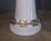 Bracelet BICHE De BÈRE Modèle Nelly – Argenté – Fermoir Mousqueton – Occasion Très Bon état