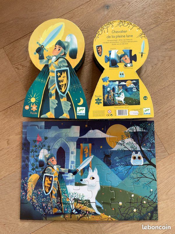 Puzzle chevalier de la pleine lune - 36 pièces - Djeco - Archi Chouette