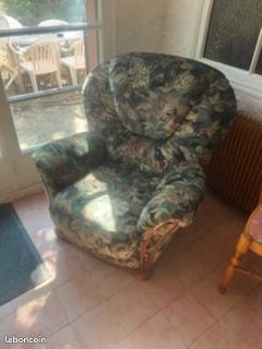 Fauteuil vintage Fleurs (image 3)