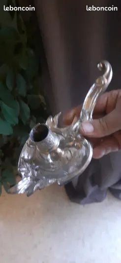 Ancien bougeoir de forme flamme (image 11)
