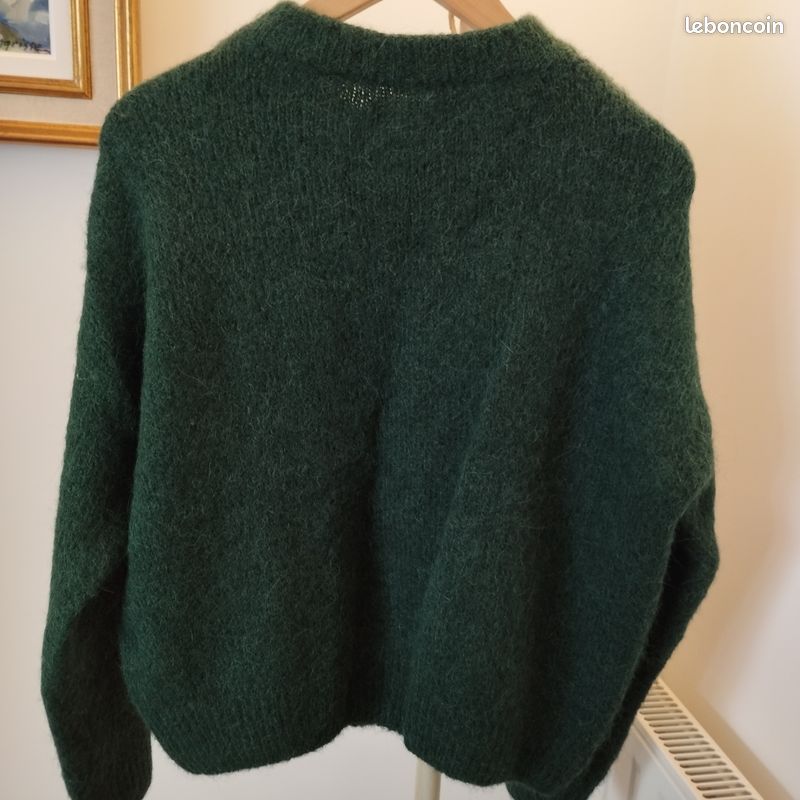 Superbe Pull Vert Emeraude Burton M 38/40 Vêtements