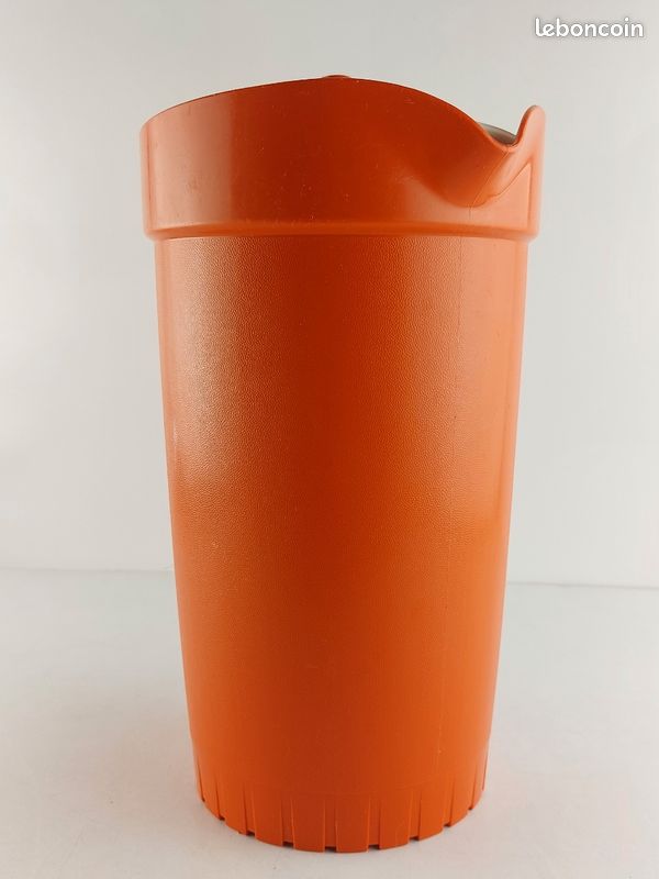 Pichet Tupperware Vintage 1.7L Rouge Boîte Conservation Avec Couvercle