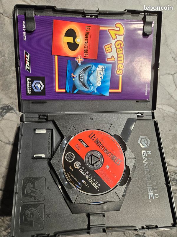 Jeu GameCube : Les Indestructibles + Le Monde De Nemo - Bon état - Version PEGI 7