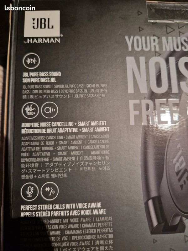 Casque audio Bluetooth JBL Tune 770NC Noir neuf (image 11)