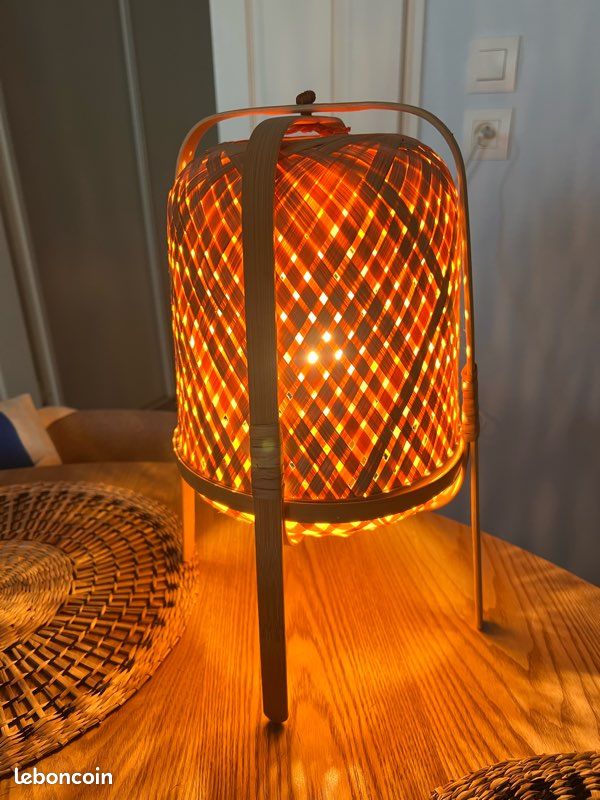 Lampe IKEA bambou (image 1)