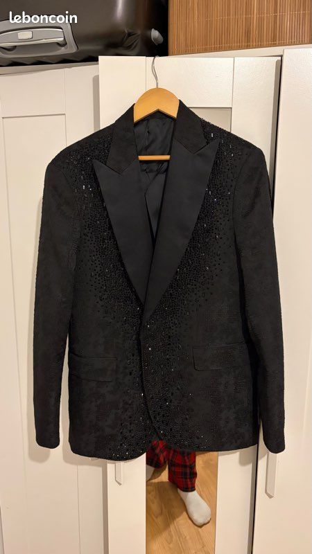 Costume de marié sur mesure – taille 52 – porté une fois (image 2)