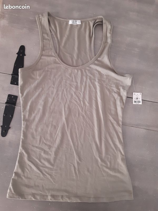 Lot vêtement été femme taille 2/3 et L Débardeur hauts manches courtes (image 11)