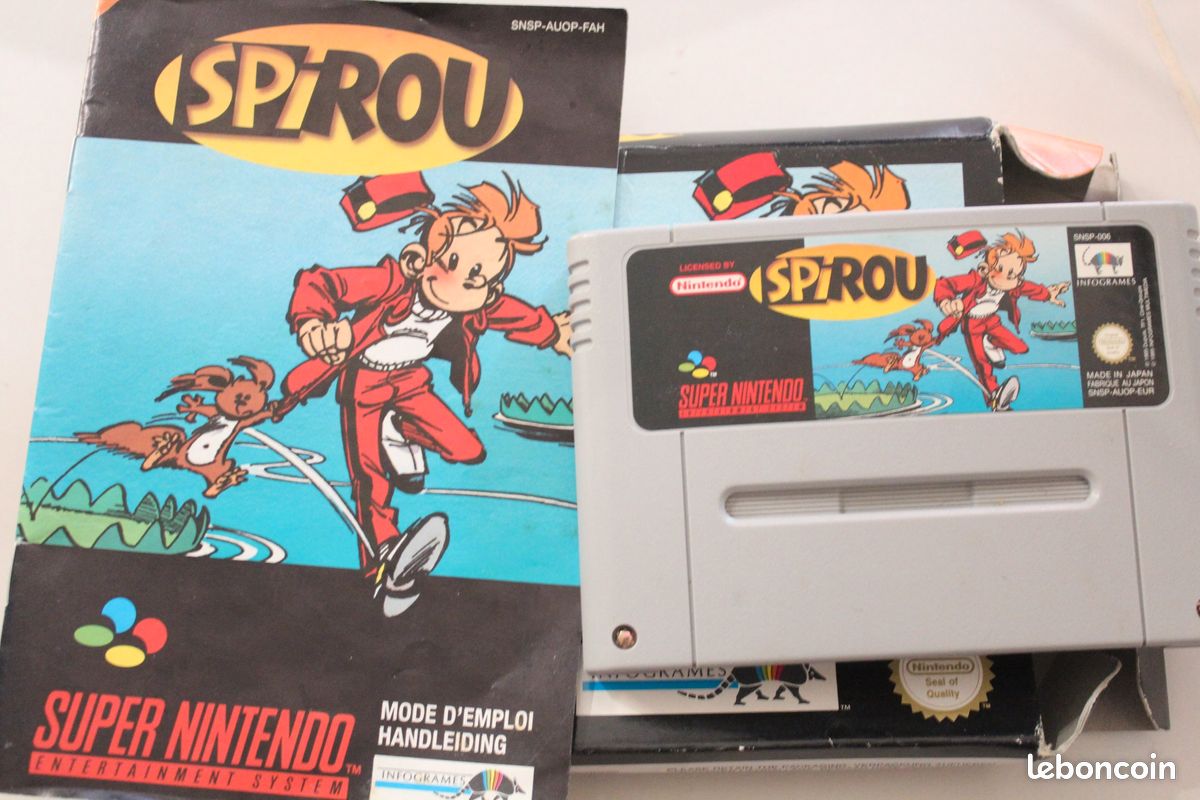 Jeu spirou super nintendo avec boite et notice (image 3)