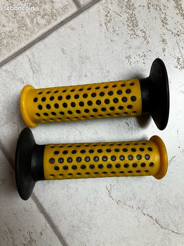 Poignées De Guidon BMX Vintage Hutch Noires Années 80 - Pour Vélo Course Pro, Paire D'occasion