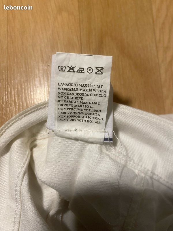 Jean blanc Cotton Belt (image 8)