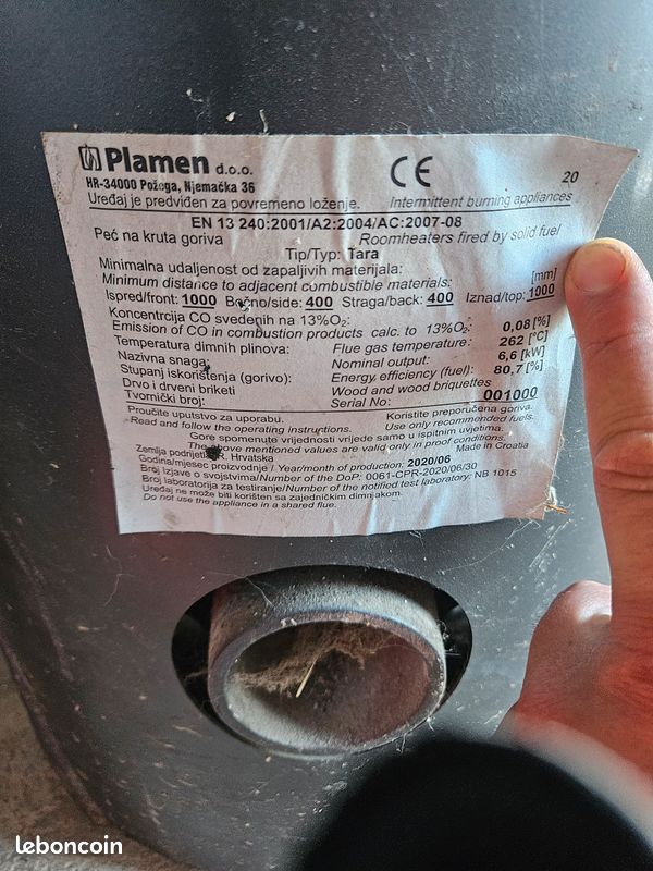 Poêle à bois pour bûches de 30cm (image 2)