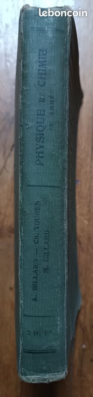 PHYSIQUE ET CHIMIE 2°an Billard Touren Enseignement Primaire et supérieur Librairierier Félix Juven 1910 (image 3)