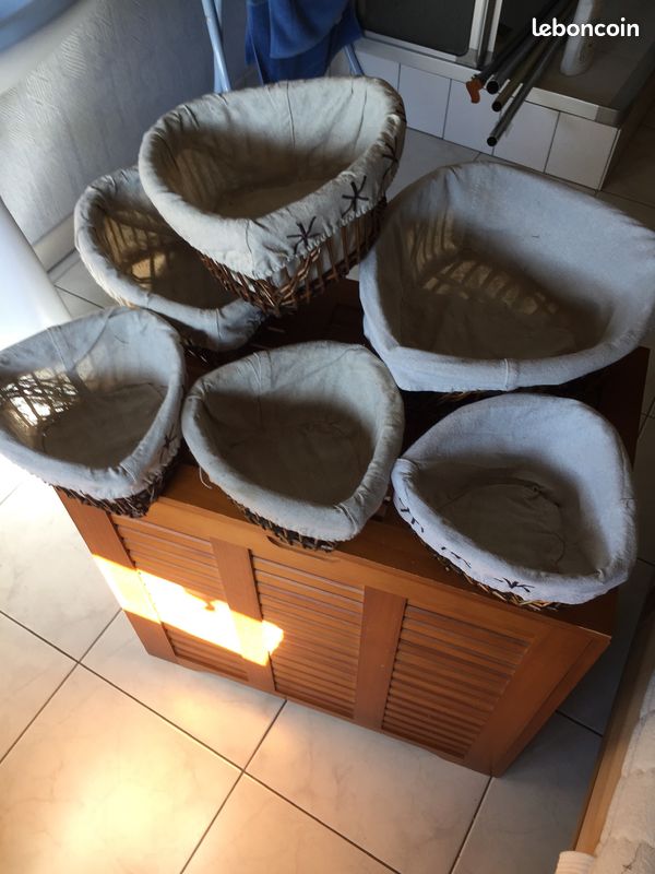 Cinq paniers de rangement décoratif en forme de cœur (image 2)