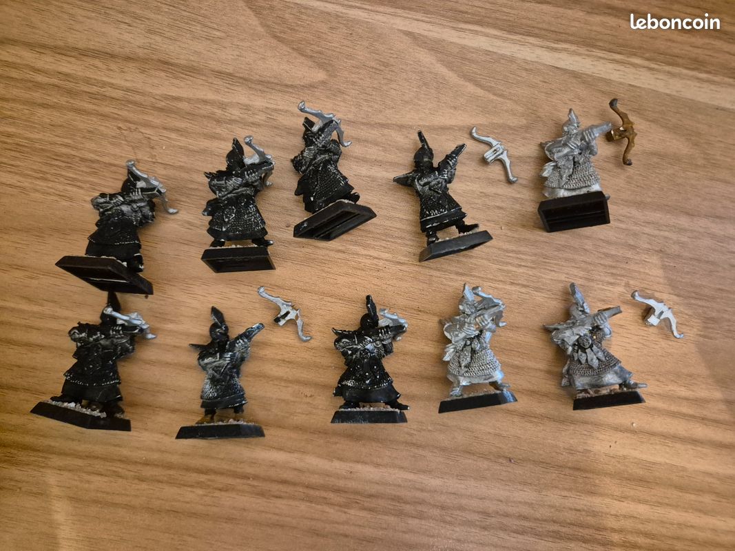 Warhammer Dark Elves Black Guard - Figurines Métal étain, Scellées Neuves, Vintage Rares