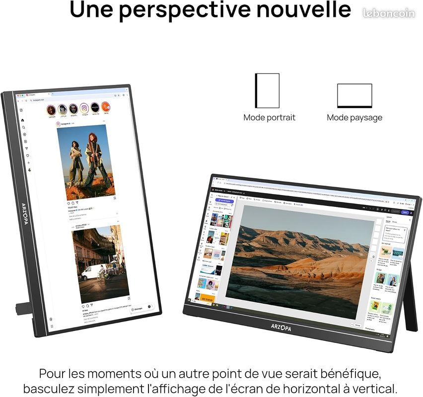 ### Ecran Portable ARZOPA 17 pouces NEUF – GARANTIE NOVEMBRE 2027 (image 4)
