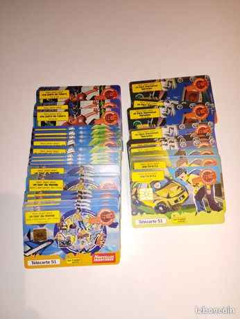 Troc Cartes telephoniques par planche de 10 cartes