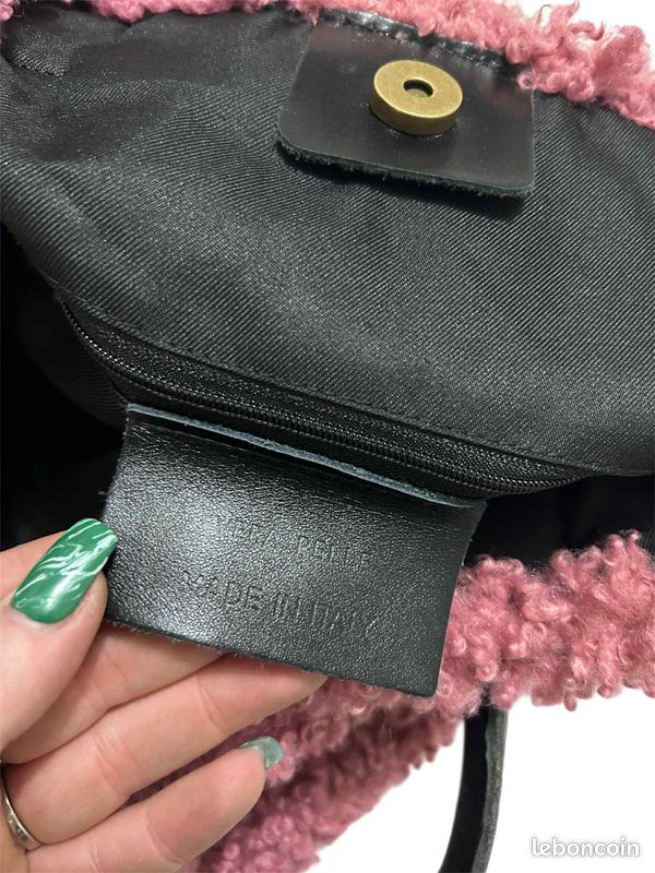 Sac à Main En Cuir Véritable Rose - Style épaule - Neuf Sans étiquette